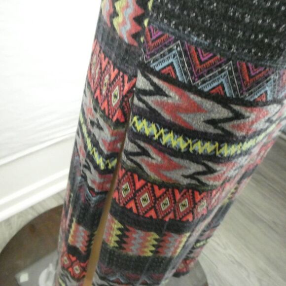 Coin 1804 Maxi Skirt Boho Festival Western Southwestern Print Side Slits Medium - Picture 5 of 8